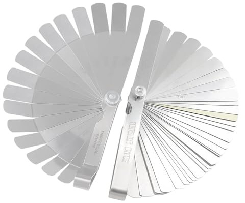 2PCS Lot Jauges D'Épaisseur 32 Feuilles Droites Et Jauges D'Épaisseur Coudées De 16 Feuilles, Jauges De Filetage Pour Jeu De Soupapes, Bougies D'allumage, Motos, Moteurs Et Réglages Fins