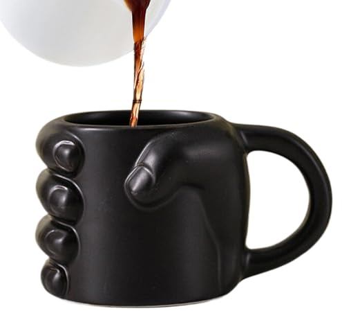 Celuicion Tazze Divertenti - Di Caffè Con Pugno Divertente Tazze Originali | Articoli Di Decorazione Per La Casa Stoviglie Riutilizzabili In Ceramica Per Acqua Tè Succo Latte Campeggio
