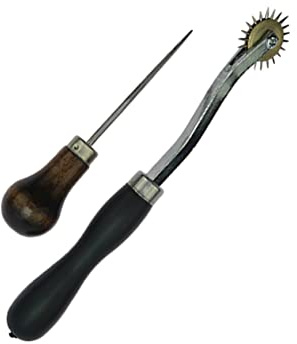 SEWACC Rotella per Impunture e Distanziatore per Cucire in Pelle Creatore per Cucire Utensili Professionali per Cucito su Stoffa Carta e Materiali Vari