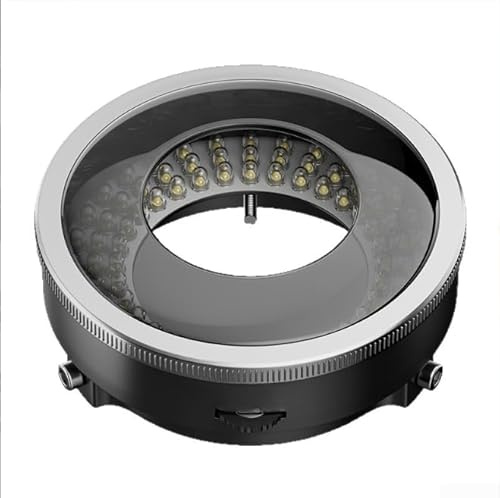 96 LED Microscope Polarized Ring Light with Built in Analyzer and Polarizer, Providing Uniform Illumination and Reduced Glare for Various Microscope Models