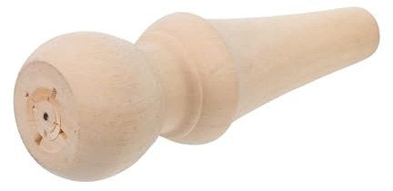 DOITOOL Embout Décoratif en Bois Massif Européen Sculpté à la Main Finition Lisse Dimensions 17X7 CM Embouts pour Poteaux de Lit et Clôture Accessoire DIY pour Décoration Intérieure