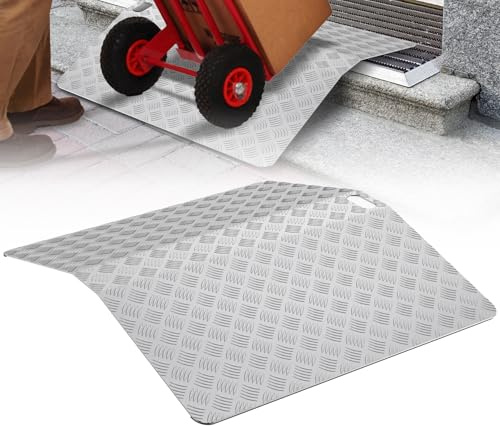 LARS360 Türschwellenrampe Aluminium 270 kg Tragkraft – Rollstuhlrampe 100 cm, Schwellenrampe für Tür, Stufen & Eingang, rutschfest & tragbar, Mobile Rampe für Rollstuhl, Rollator & Scooter