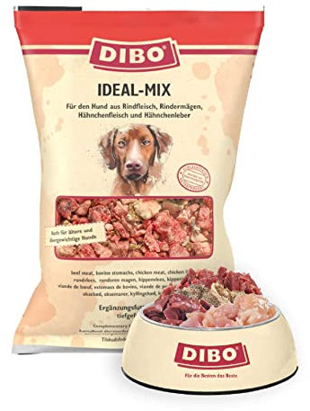 DIBO Ideal-Mix, 3 x 2.000g-Beutel, Tiefkühlfutter, gesunde, natürliche Ernährung für Hunde, Hundefutter, Barf, B.A.R.F.