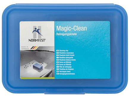 Normfest Magic-Clean Reinigungsknete – entfernt Farbnebel, Teer, Harz, Insektenreste, Flugrost & Industriestaub von Lack und Glas – wiederverwendbar & lösungsmittelfrei – 200 g
