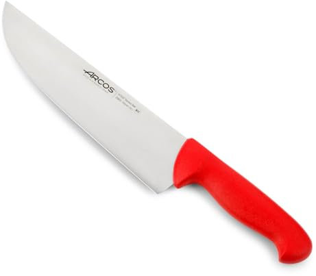 Arcos Coltello da Macellaio in Acciaio Inossidabile – Coltello da Cucina Professionale per Tagliare Carne, Pesce e Verdure – Manico Ergonomico in Poliossimetilene, Lama da 250 mm – Serie 2900, Blu