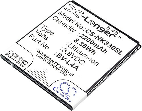 CS-NK830SL Akku 2200mAh Kompatibel mit [Microsoft] Lumia 540, Lumia 540 Dual SIM, Lumia 830, RM-983, RM-984, RM-985, [Nokia] RM-1141, Tesla Ersetzt BV-L4A