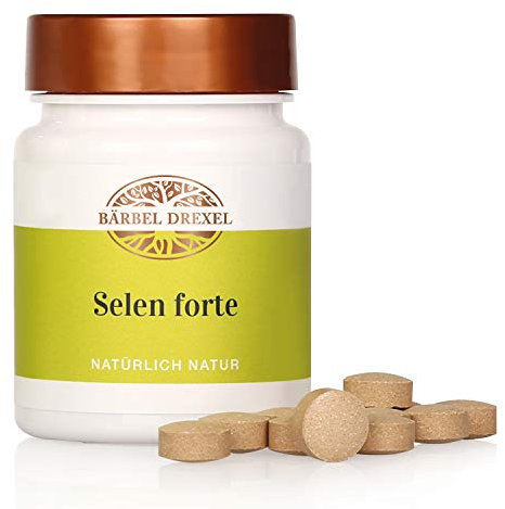 BÄRBEL DREXEL® Selen Tabletten Natürlich + Vegan (82 Stk) Stoffwechsel, Schilddrüse, Immunsystem Selen forte