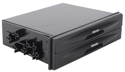 Doppio DIN Portabicchieri Plastica nera Auto Radio Pocket + Scatola portaoggetti 175mm (L) * 125mm (L) * 45mm (H)