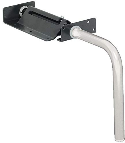 Gedotec Klappfüße Silber für Klappbett-Beschlag zum Einbau längs | Stahl pulverbeschichtet schwarz | Bettlift für Wand-Schrank | Bettbeschlag mit Tragkraft 100 kg | 2 Stück - Bettfüße für Klappbetten