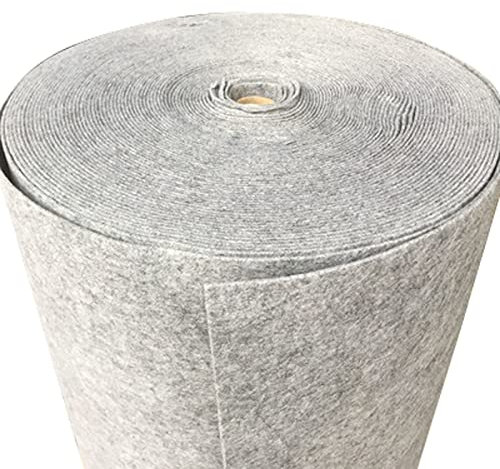 XiaoLong 1m Breit Filzstoff Bastelfilz Filz Stoff Filzplatten für Handwerk,Nähen,Patchwork,Stickereien Handwerks Projekt DIY Weihnachtsdekorationen(Size:1 * 2m,Color:Rauchgrau)