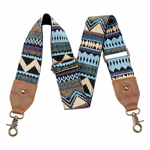 Nefelibata Taschengurt-2 breiter Schulterriemen aus Rindsleder, Verstellbarer Ersatz, Crossbody-Taschenriemen mit Mehreren Mustern für Handtaschen, Crossbody-Taschen, Umhängetaschen