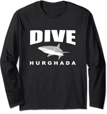 Tauchen Sie Hurghada, Tauchen in Hurghada mit Haien Langarmshirt