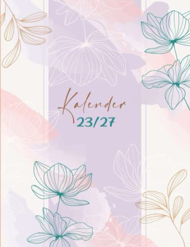 Kalender 2023-2027: Wochenkalender und Organizer | Buchkalender für 5 Jahren I Hochglanz Softcover mit 162 Seiten