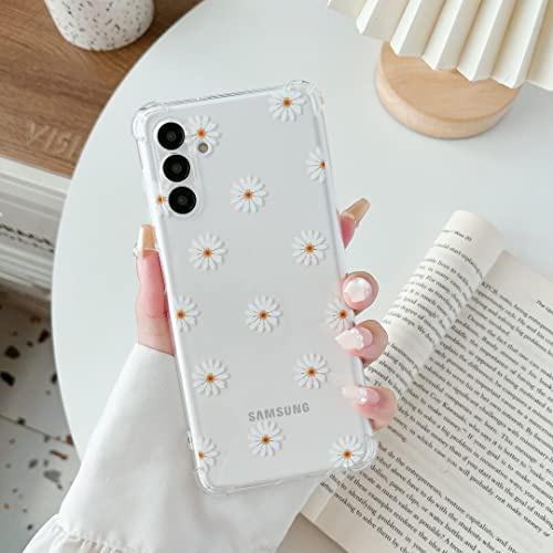 ZTOFERA für Samsung Galaxy A54 Hülle mit Blumen,Weiches TPU,Gänseblümchen