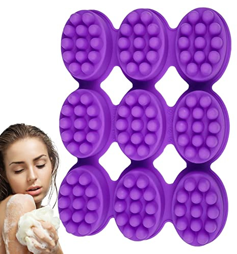 Raxove Moule en Silicone pour Savon de Massage, Brosse Anti-adhésive Faite à la Main pour Cheveux, Fournitures faciles à démonter, lavables au Lave- pour gâteaux, Bougies, Puddings