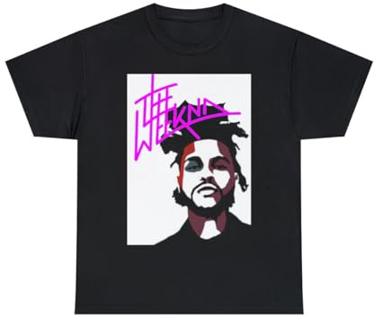 FMCA The Weeknd Hot Pink Men's Short Sleeve T Shirt BlackMedium