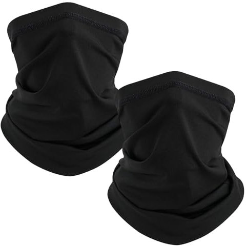 MOAZIFI 2er Pack Schlauchschal, Herren & Damen Weicher Fleece Halswärmer, Winddichte Skimaske, Ideal für Skifahren, Laufen, Radfahren, Motorrad & Outdoor-Aktivitäten