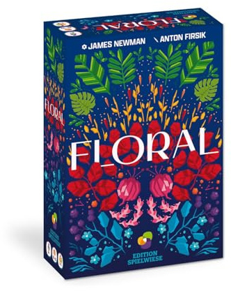 Edition speläng | Floral | Taktiska läggspel | Logik kortspel | Med solo-variant | växande kortspel i blommig design | Enkel ingång | För 1–5 personer från 8 år