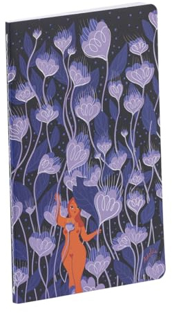 Clairefontaine - 116291C - Small Sewn Notebook Decor Céleste, Matte Cover - 11x17cm - 96 Lined Pages - White Paper 90g - Adolie Collection - Random delivery