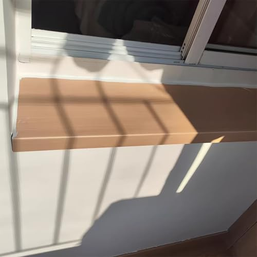 ZIMGOD Window Sill Cover Tile Finish Window Edging Proctors Plate Edging Capping, Bay Window Replacement Board for Office Bedroom, Home Waterproof Window Trim Guard(170x25cm(66.9x9.8in))