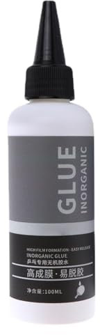 Pegamento de goma para raqueta de tenis de mesa, pegamento inorgánico a base de agua, 100 ml, película rápida, fácil de usar, pegamento inorgánico a base de agua, conserva la goma y restaura la