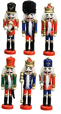 MAGICLULU 5 Ensembles Casse Noisette Goodies Noel Christmas Accessoires Noel Nutcracker Casse Noix Noël Décorations Casse-Noix en Bois Casse-Noix pour Les Enfants Muhé 6 Pièces * 5