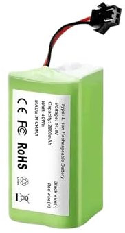 UYHMGH Batería de Iones de Litio de 14,4 V Compatible con Conga 990 y 1090. Compatible con Ecovacs Deebot N79, N79S y DN622.(3500mAh)