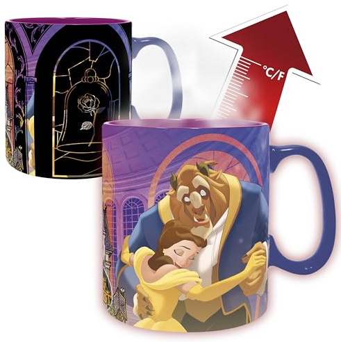 DISNEY - Mug Heat Change - 460 ml - Beauty & the Beast - cardboard