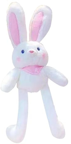 Generisch Pull Up Plush Toy Bunny, Bunny Plüsch - 11inch interaktive Osterhase gefülltes,Ostern gefülltes lustiges Kaninchenplüsch, Anhängerschlüsselkette für Geburtstage und Feiertage