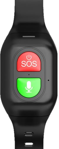 Montre Connectée 4G Pour Personnes Âgées, Alerte Automatique De Chute Avec Bouton D'urgence SOS, Fonction De Rappel De Médicaments, Localisation Pour Personnes Atteintes De Démence Et D'Alzheimer.