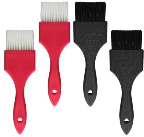 BAZEITFLOW 4 Stück Teiliges Haarfärbepinsel Flexiblen Dicken Borsten für Präzises Auftragen Rutschfeste Griffe für Salon Friseur und Heimgebrauch Geeignet für Intensive Tönung und Haartönung