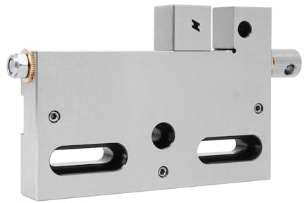 Wire Cut EDM 4'' Vise Precision Stainless Steel Fixture for CNC Wire EDM & Wire Milling Machines Adjustable, 3kg Load Capacity W/Wrench & Storage Box