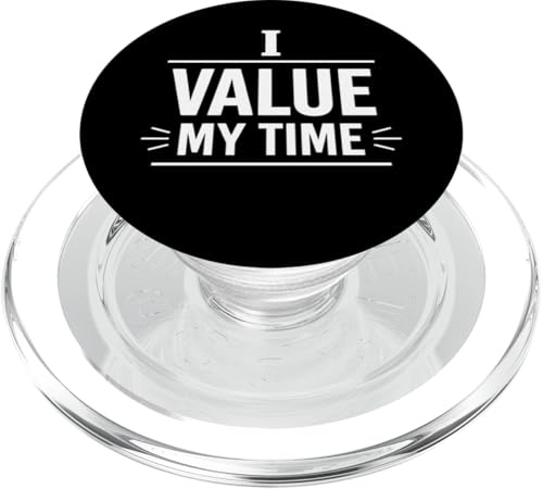 I Value My Time Confini Personali Mindset Design PopSockets PopGrip per MagSafe