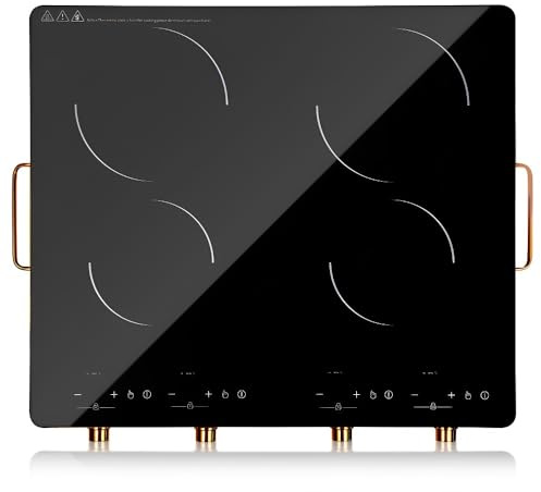 Piano Cottura A Induzione Intelligente A 4 Fuochi, Fornello Elettrico A Risparmio Energetico for La Casa, Multifunzionale for Friggere