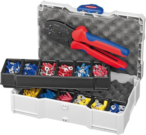 KNIPEX Crimp-Sortiment für Kabelverbinder 13-teilig 265 mm, 97 90 21