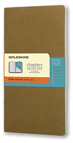 Moleskine Chapter Notizheft Slim Medium, Liniert, olive