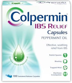 Colpermin IBS Relief - Peppermint Oil Capsules for Irritable Bowel Syndrome – Colpermin Capsules - 100 Pack