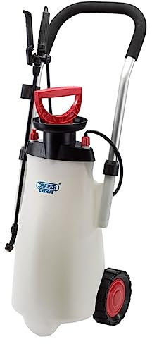 Draper Trolley Pressure Sprayer 15L | EPDM Pump Garden Sprayer | Weed Killer Sprayer Pump | Pesticides, Insecticides, Fungicides | 82583