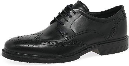 ECCO Lisbon Brogue Tie, Scarpe Stringate, Uomo, Nero, 41 EU