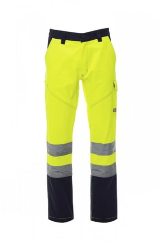 Payper Charter - Pantaloni da Uomo multistagione da Lavoro, Unisex, in Cotone, con Chiusura con Zip, ad Alta visibilità, Tasche Anteriori e Posteriori