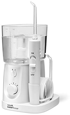 Waterpik Nano Plus Water Flosser For Teeth, Portable Electric Power, Compact For Travel and Home, 4 Flossing Tips, ADA Accepted, White WP-320