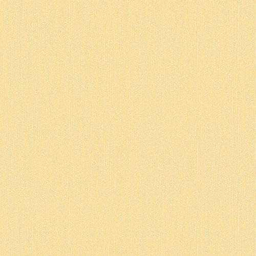 Papier peint intissé uni 366882 36688-2 A.S. Création Flavour | Jaune | Rouleau (10,05 x 0,53 m) = 5,33 m²