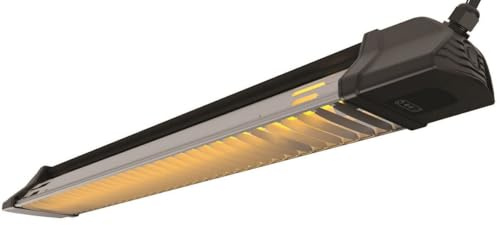 Stufa Elettrica ad Infrarossi 83x12,5x8,5 cm da Parete Soffitto 1800W Moel Iris