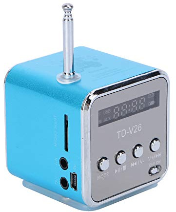 UKCOCO Mini Schreibtisch Radio Mp3 Player - Tragbarer Drahtloser Musikplayer Mit USB Disk Radioverstärker für Outdoor, Teenager Td V26 Kleinstes