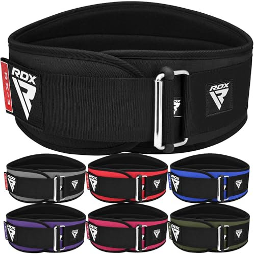 RDX 6.5” Gewichthebergürtel, Auto-Lock Trainingsgürtel, Krafttraining Powerlifting Fitness Bodybuilding Gürtel, Gewichtheben Gepolstert Gym Weight Lifting Belt, Männer Damen Kreuzheben Workout