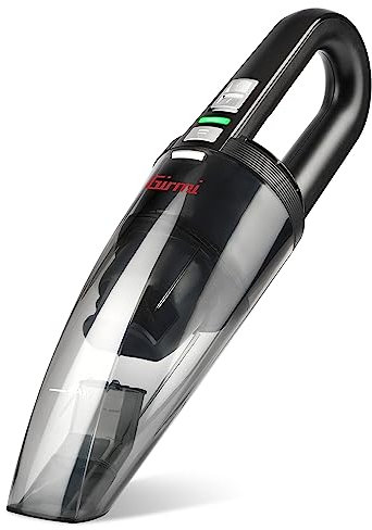 Girmi AP16 Potente Aspirapolvere Portatile, 7,4 V, Potenza 40 W, con Ampio Contenitore, Wet&Dry, Base di ricarica, Accessori inclusi, Nero