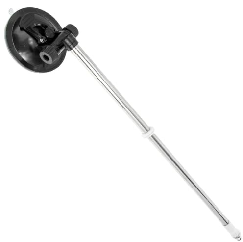 Toddmomy 1pcs Saugnapf Fahnenmast,Fahnenmasthalter Mit Saugnapf FüR Zu Hause Garten,Fahnenstange Set Wandhalterung Schwarz Flag Pole
