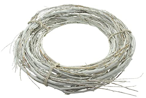 Reisigkranz White Charme, Maße: ca. Ø 45 cm, Innen-Ø 25 cm
