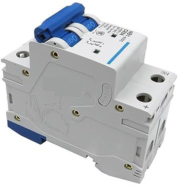 NB1-63DC 2P Disjoncteur CC NB1-63DC 2P DC500V 6KA C1A 2A 3A 4A 5A 6A 10A 16A 20A 25A 32A 40A 50A 63A Mini Disjoncteur CC 1 pièces (Size : 2A)