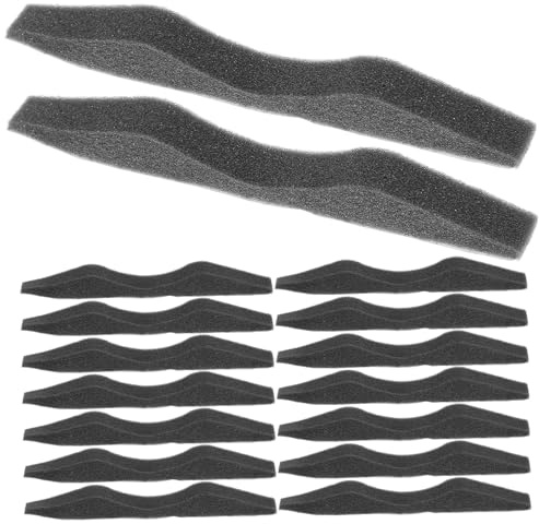 WATIIFUFU Plaquettes Nasales Anti-buée en Éponge Noire, Bandelette Souple 1 Sachet, pour Lunettes, Réduit la Pression Nasal | Flexible et Facile à Plier, pour Lunettes et Masque, Accessoire de Pont Nasal, Lot Pratique